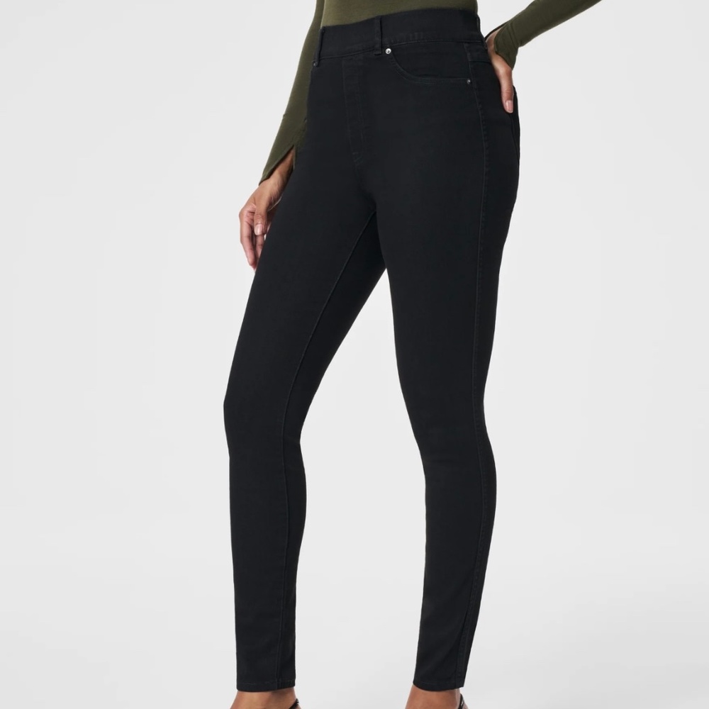 Spanx skinny black jeans M reg